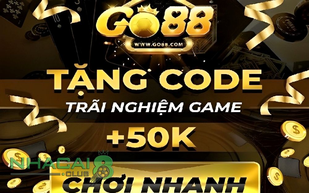 Sự kiện khuyến mãi Go88 - tặng ngay 50k cho người chơi mới