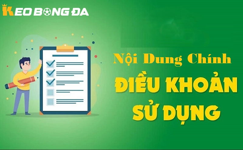 Nội dung chính trong Điều khoản sử dụng của Kèo bóng đá